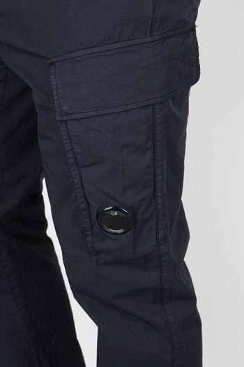 Pantalone Cargo Twill Stretch Blu Scuro Uomo - 6