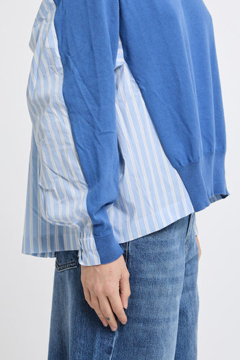Maglia in cotone e popeline - 6
