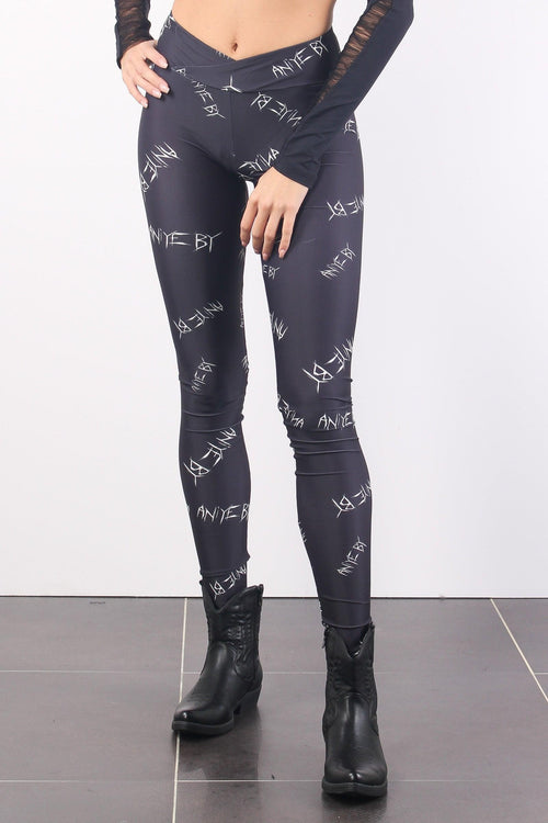 Leggings Lycra Scritta Black Logo - 2