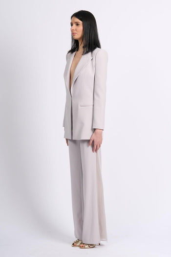 Tailleur Crepe Fluido Perla Donna - 6