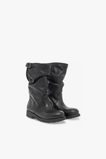 Stivale VINTAGE BIKER EX-VIETTA in pelle nero - 5