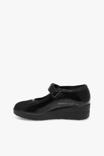 Décolleté AGILE in vernice e camoscio nero - 3