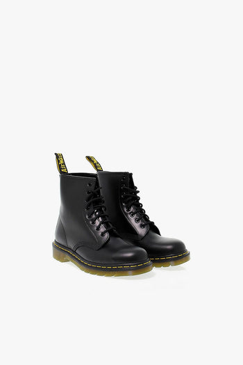 Polacco 8 EYE BOOT BLACK SMOOTH in pelle nero - 5