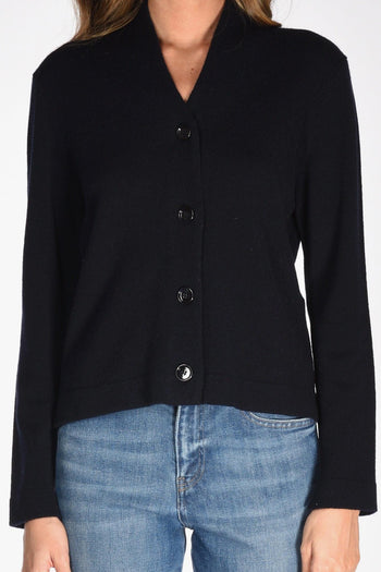 Maglia Cardigan Blu Donna - 3