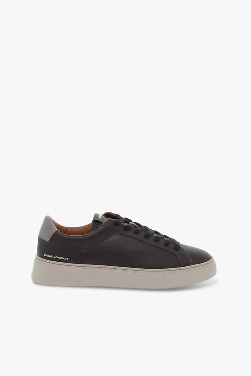 Sneakers WEIGHTLESS LOW TOP in pelle marrone e grigio