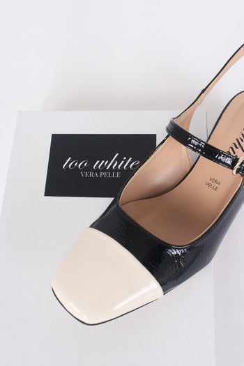 Chanel Bicolore C/tacco Vera P Nero/burro - 7