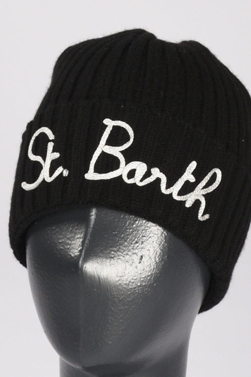 Saint Barth Cappello Ricamo Nero Donna - 2