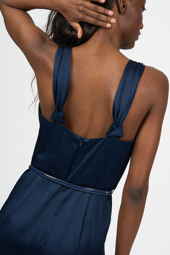 Tuta Pino Satin Blu Scuro Donna - 2