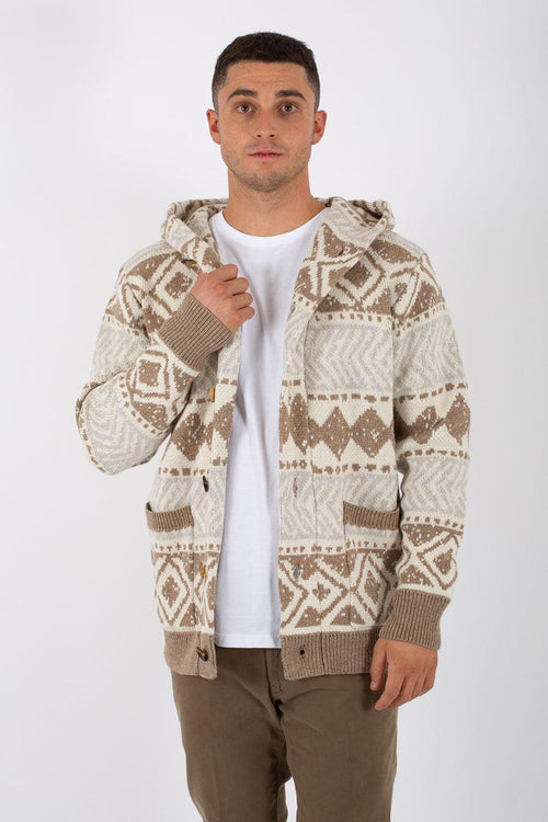 Cardigan Hood Peru Uomo - 1