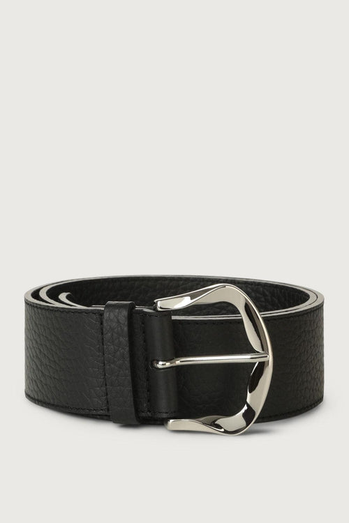 Cintura Alta Pelle Nero Donna