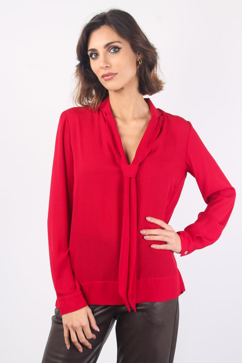 Blusa Cravatta Rosso