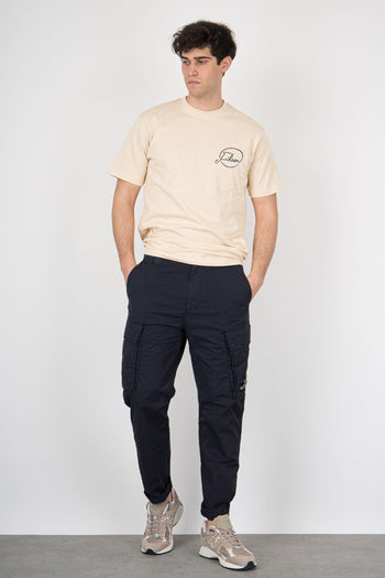 Pantalone Cargo Twill Stretch Blu Scuro Uomo - 7