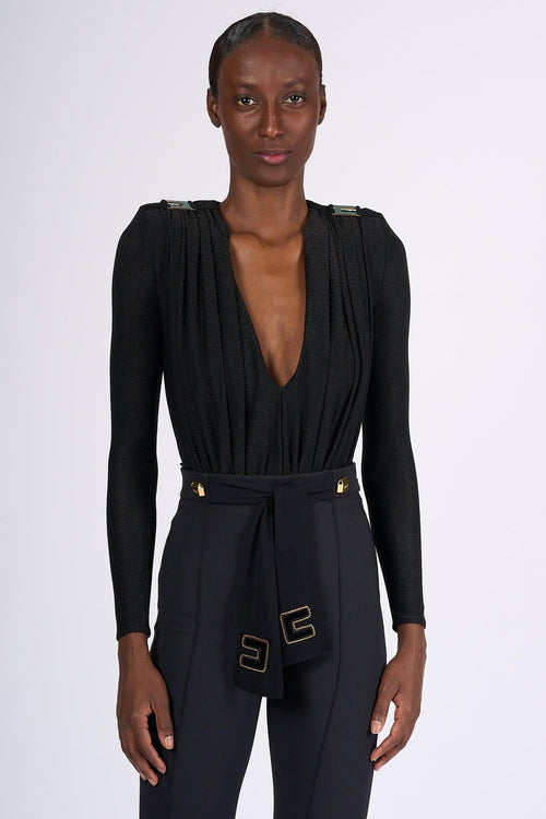 Body Lurex Nero Donna
