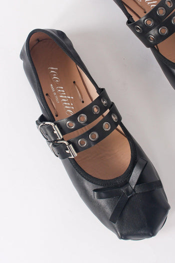 Ballerina Fibbia Borchie Vera Nero - 6