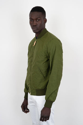 Bomber Coat Cotone Verde Chiaro - 3