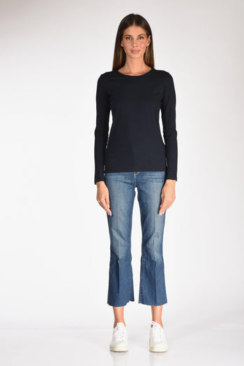 Paris Maglia Girocollo Blu Donna - 3