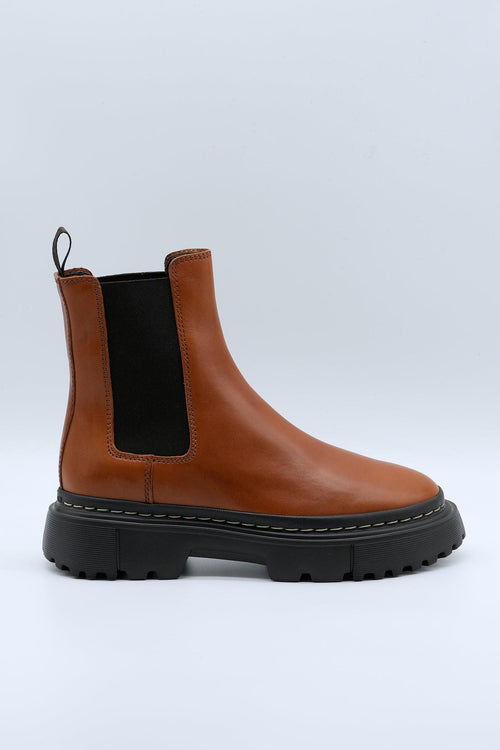 Chelsea Boot Pelle Cuoio Donna