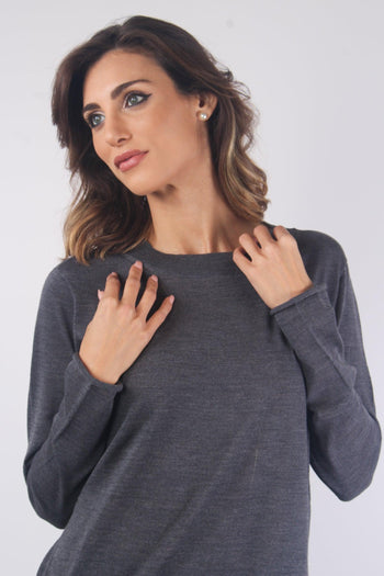 Girocollo Merinos Extra Fine Ardesia - 8