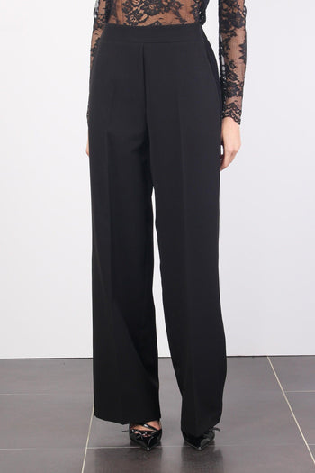 Pantalone Palazzo Elastico Nero - 2