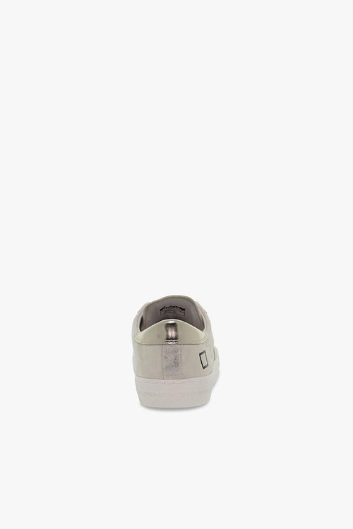 Sneakers HILL LOW STARDUST PLATINUM in laminato e nabuk platino e beige - 2