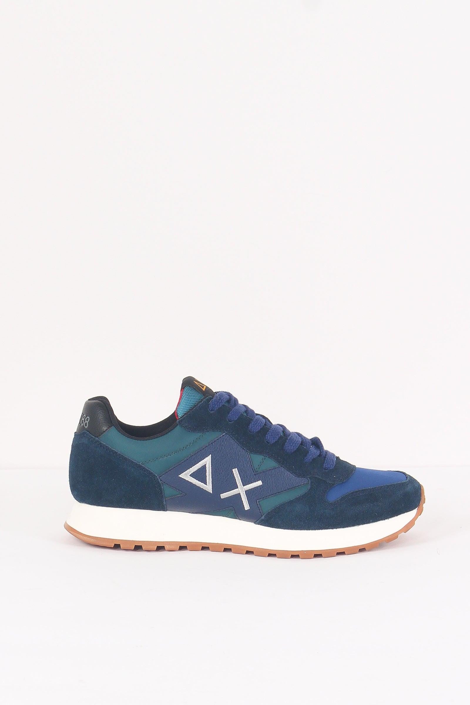 Sun68 sneakers uomo Jaki 2.0 bicolor beige blu