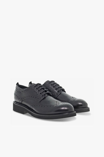 Scarpa bassa DERBY INGLESE in pelle nero - 5