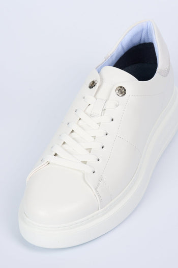 Harmont Blaine Sneaker in Pelle Bianca Uomo - 3