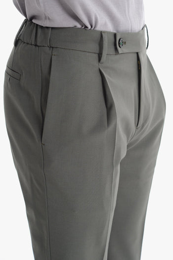 Pantalone Grigio-Verde Uomo Retro - 4