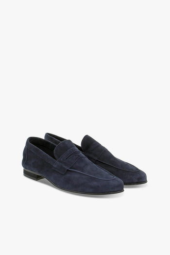 Mocassino DANDY in nabuk blu - 5