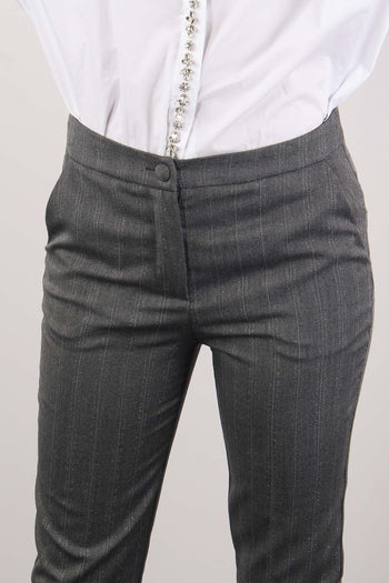 Pantalone New York Lurex Grigio - 7