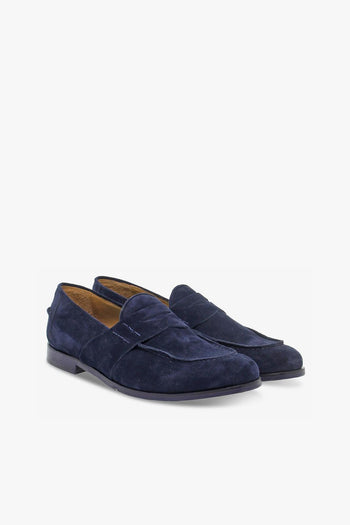 Mocassino GUCCI DANDY in camoscio blu - 5