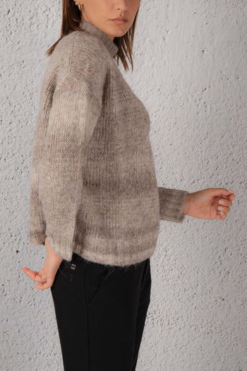 Pull Turtleneck Degrade Oro Donna - 5