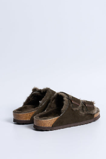 Ciabatta Arizona Shearling Marrone Donna - 5