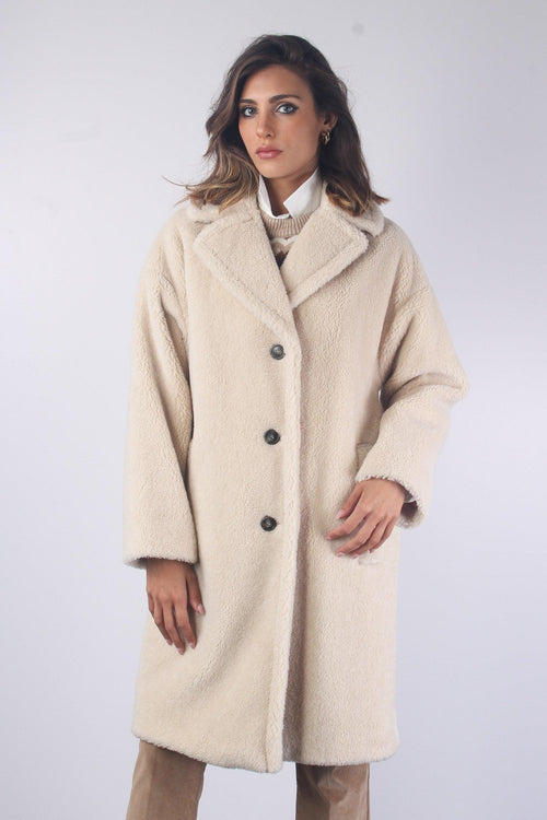 Veber Cappotto Teddy Panna - 1