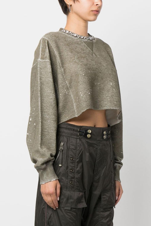 Felpa Donna crop