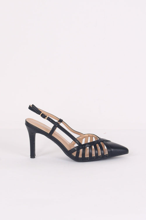 Sandalo Aperture Laterali Nero