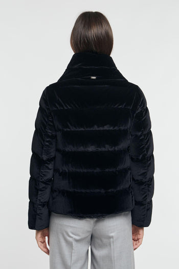 Piumino Velluto Nero Donna - 5