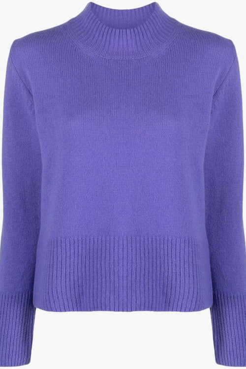 Maglia Lupetto Lana Vergine Viola