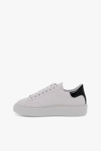 Sneakers SFERA PATENT in pelle e vernice bianco e nero - 3