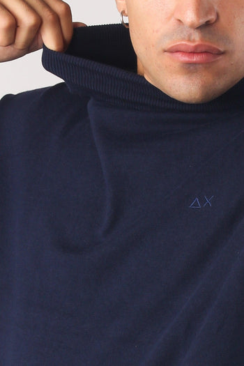 Maglia Collo Alto Basica Navy Blue - 6