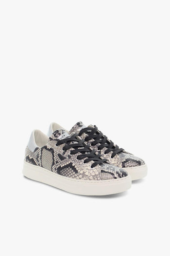 Sneakers LOW TOP CLASSIC in stampato e laminato roccia e argento - 5