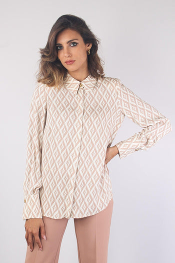 Camicia Fantasia Logo Nudo/burro - 2