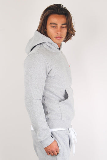 Felpa Cappuccio Basica Grey - 4