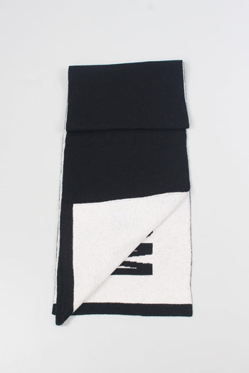 Sciarpa Maxi Logo Nero - 4