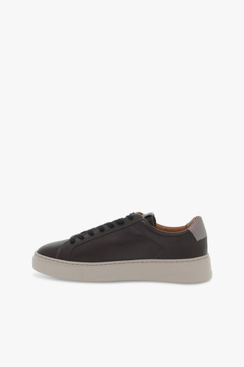 Sneakers WEIGHTLESS LOW TOP in pelle marrone e grigio - 3