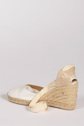 Espadrillas Zeppa Bianco/beige Donna - 4