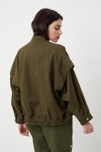Washed Cotton Jacket 9031 Green - 7