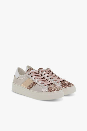 Sneakers SONIK LOW CUT in laminato e glitter carne e rosa Donna Sneakers - 5