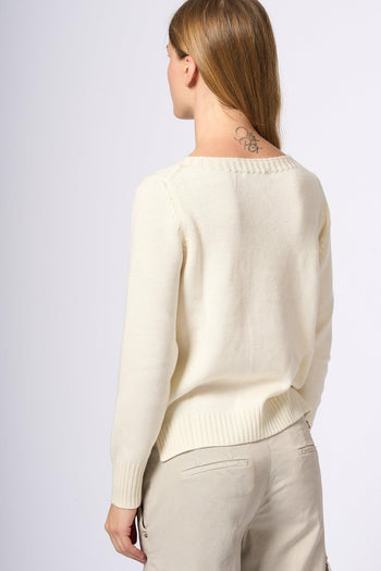 Maglia Barchetta Latte Donna - 4