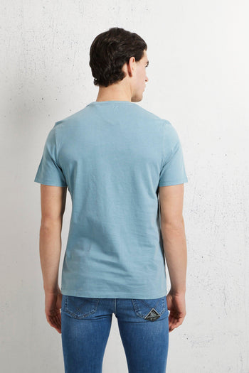 Hawick Print T-shirt Blu Uomo - 3